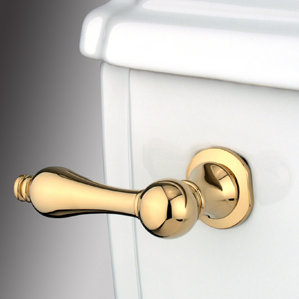antique brass toilet flush lever